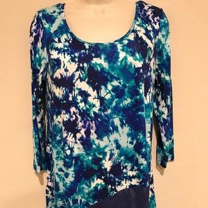 Cupio tunic top dress asymmetrical hem small EUC